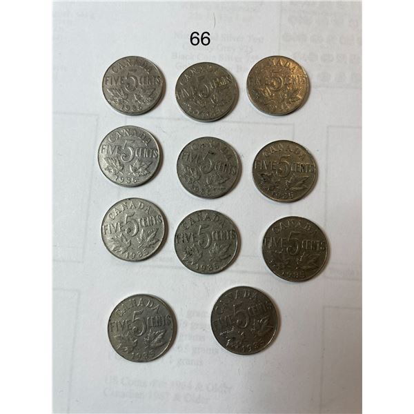 1935 Canadian Nickles