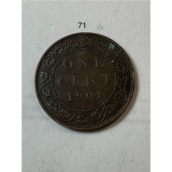 1901 Canadian Large Cent
