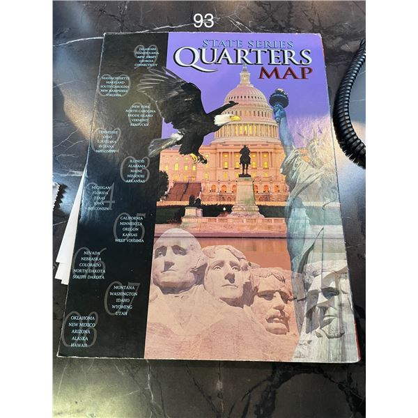 American State Series Quarters Map