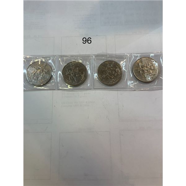 4x 1984 Jacques Cartier Canadian Dollar