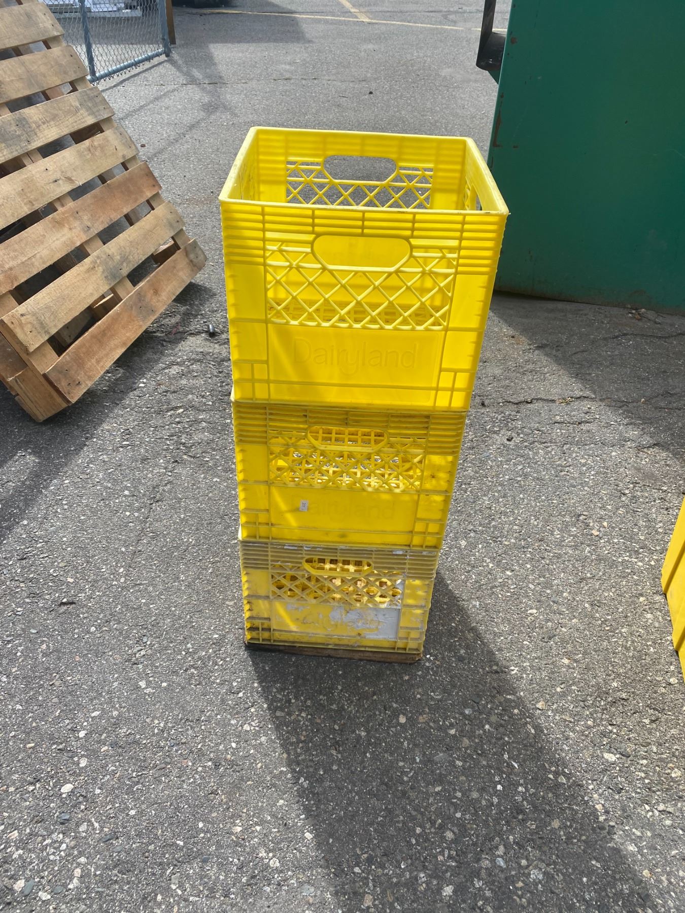 Three crates
