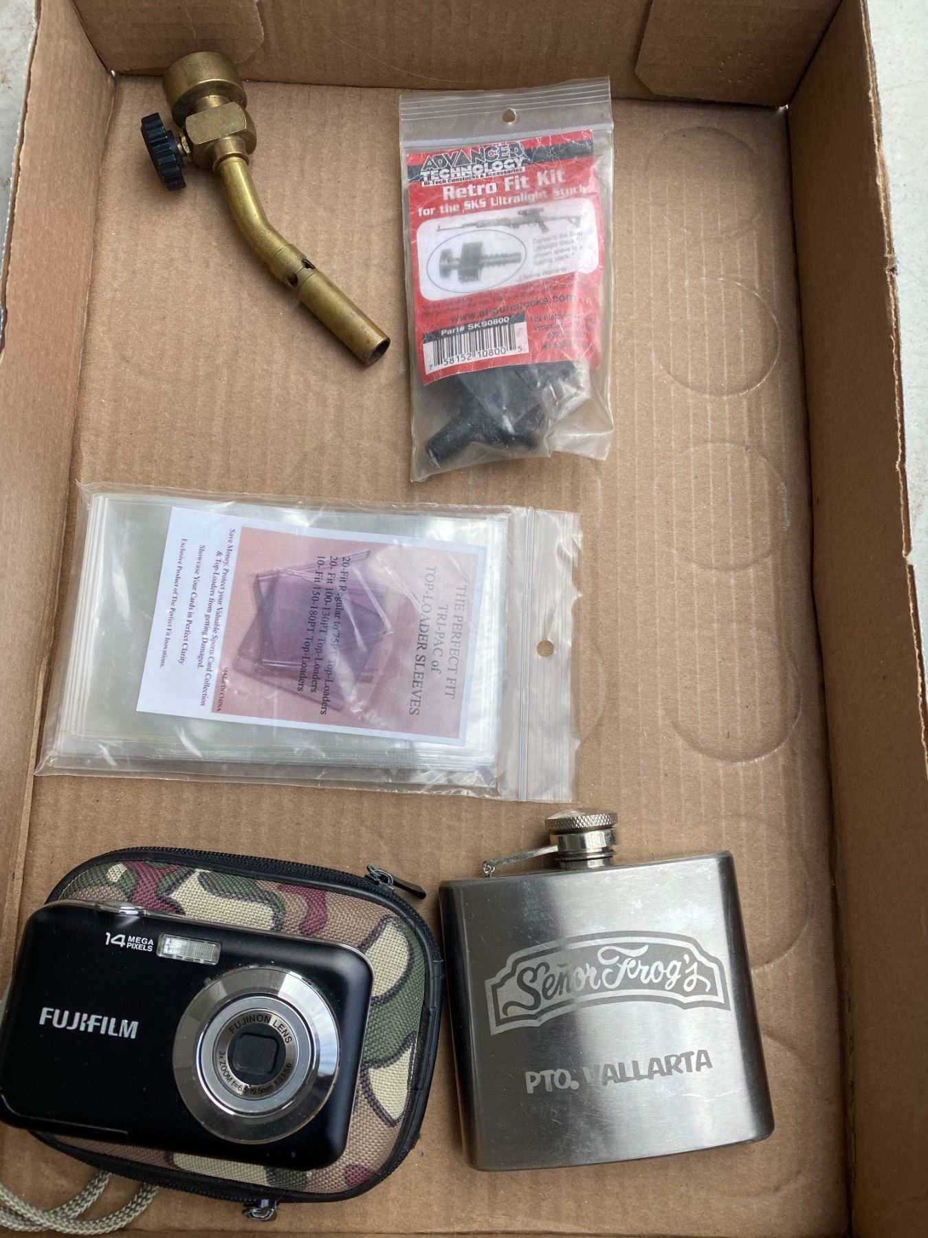 Flask, camera etc