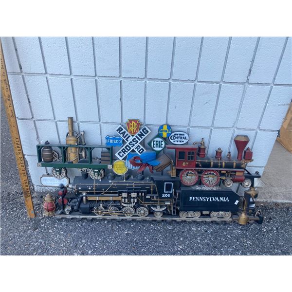 Exploded Train Decor Railroad decor
