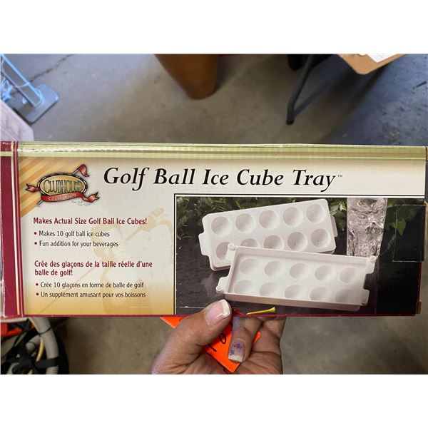 Golf ball ice cube trays