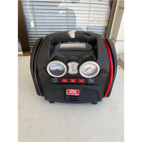 Jump starter tire inflator