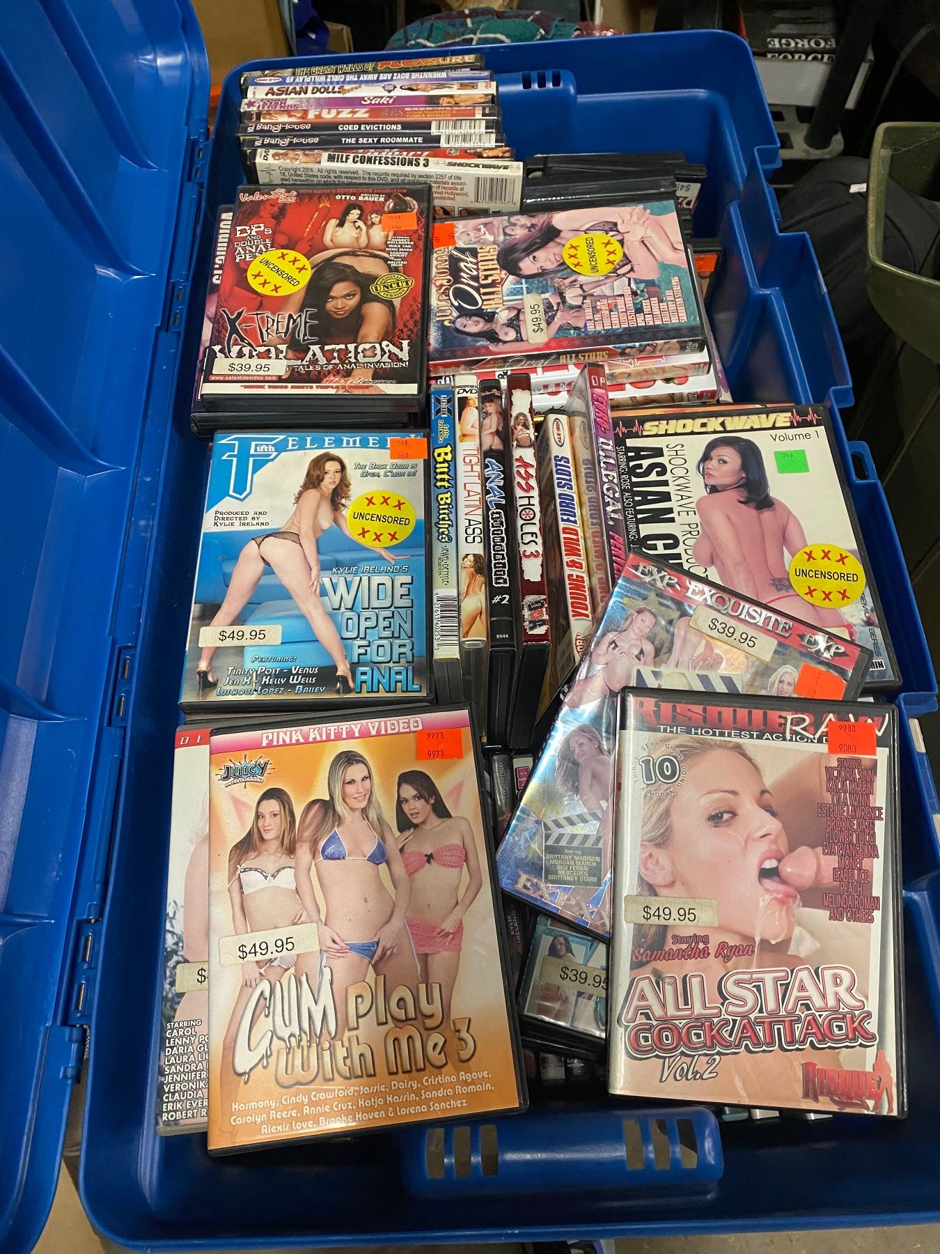 150 adult DVDs