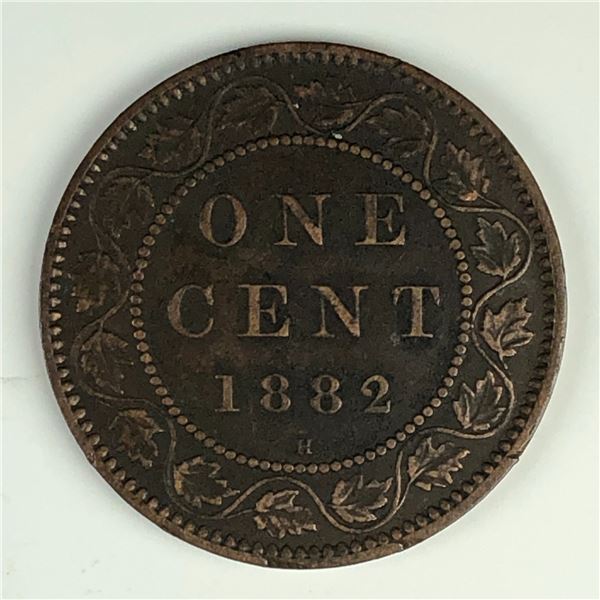 Canadian Large Cent 1882 EF+