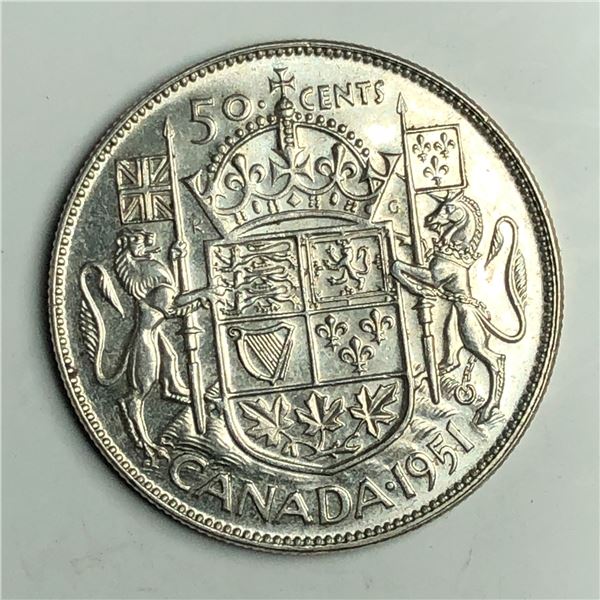 1951 King George VI 50 Cents