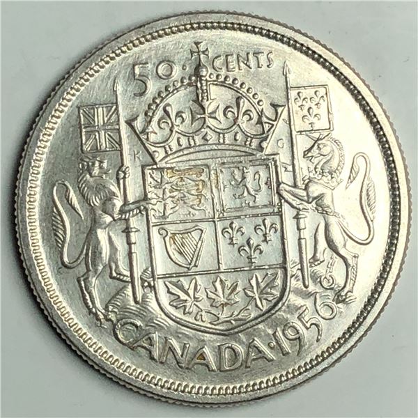 1956 Queen Elizabeth 50 Cents