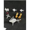 Image 2 : Lot Of Vintage Handblown Glass & Brass Miniatures