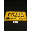 Image 1 : 1964 Iconic "Buffalo" Manitoba License Plate. Nice Condition