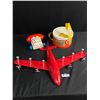 Image 1 : Vintage Fisher Price Phone & Musical Instruments. Metal Plane Rack