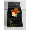 Image 3 : Lot Of 3 Vintage Jewelry Boxes