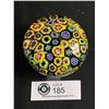 Image 1 : Vintage Glass Flowers Paper Weight