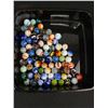 Image 2 : Lot Of Colourful Marbles In Emamel Box