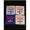 Image 2 : 1985 Set Of 4 Walt Disney Mickey Mouse & Minnie Mouse Mugs