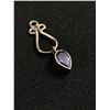 Image 2 : Very Pretty Sterling & Amethyst, Teardrop Pendant