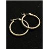 Image 2 : Nice Pair Of Sterling Twisted Hoop Earrings