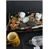 Image 2 : Lot Of Glass & Brass Home Décor