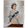Image 2 : Lovely Vintage Framed Print of Queen Elizabeth II approx. 19 x 24