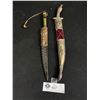 Image 1 : 2 Vintage Asian Daggers w/ Sheath