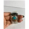 Image 2 : Vintage Metal Bracelet w/ Topaz Colored Stone