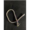 Image 2 : Beautiful Multi Coloured Tennis Bracelet In Vintage Ornate Silver Metal Trinket Box