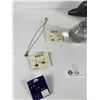 Image 2 : Brass Dolphine, Misc Earrings & Glass Paper Weight