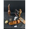 Image 1 : Lot Of Wood Carvings, Bottle Openers, etc