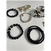 Image 2 : 7 Vintage Bracelets, Some Crystal, 1 Glass, Genuine Hemitete, Pearls