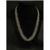 Image 2 : 2 Lovely Necklace Vintage, 1 Silver Hand Beaded, One Very Dainty Black Beads Choker