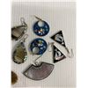 Image 2 : Collection Of Vintage Shell & Inlaid Earrings