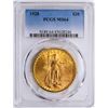 Image 1 : 1928 $20 St. Gaudens Double Eagle Gold Coin PCGS MS64