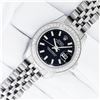 Image 3 : Rolex Quickset Stainless Steel Black Index & Diamond Datejust Wristwatch