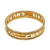 Image 4 : Chanel Gold Metal Cut Out Logo Bangle Bracelet