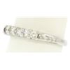 Image 3 : NEW Classic 14k White Gold 0.35 ctw Round Diamond Shared Prong Wedding Band Ring