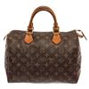 Image 1 : Louis Vuitton Brown Monogram Canvas Speedy 30 Satchel Bag