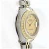 Image 6 : Rolex Ladies 2T 18K Yellow Gold And Stainless Steel Champagne Diamond Watch