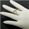 Image 7 : NEW 14k Rose Gold 0.50 ctw 45 Round Brilliant Diamond Simple X Ex Cross Band Rin