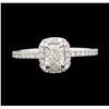 Image 2 : 14KT White Gold 1.01 ctw Diamond Wedding Ring