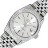 Image 1 : Rolex Mens Stainless Steel Silver Index Diamond Bezel Datejust  36MM