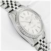 Image 4 : Rolex Mens Stainless Steel Silver Index Diamond Bezel Datejust  36MM