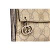 Image 5 : Gucci Beige Canvas Leather GG Suprme Compact Tab Wallet