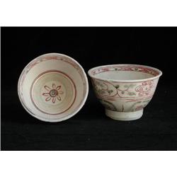 SM ENAMEL BOWLS, FLORAL