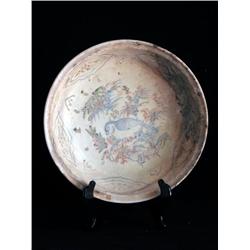 LG ENAMEL DISH, FLORAL