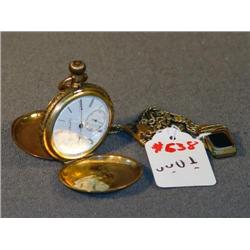 ELGIN NATIONAL WATCH COMPANY GOLD PLATED POCKET WA