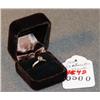 Image 1 : 14K ENGAGEMENT RING W/ .52 CARAT CENTER DIAMOND &