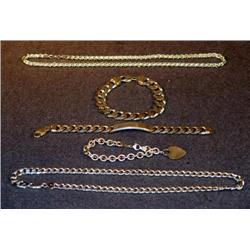 SM TRAY LOT 925 SILVER MEN'S JEWELRY