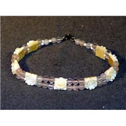 CARVED IVORY & BEADED CHOKER