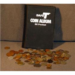 TRAY LOT FOREIGN COINS